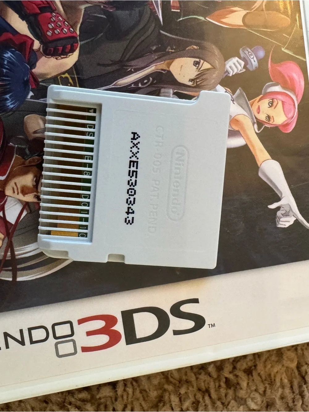 Nintendo 3DS Project X Zone Game - White Case, Multicolor Cover Art